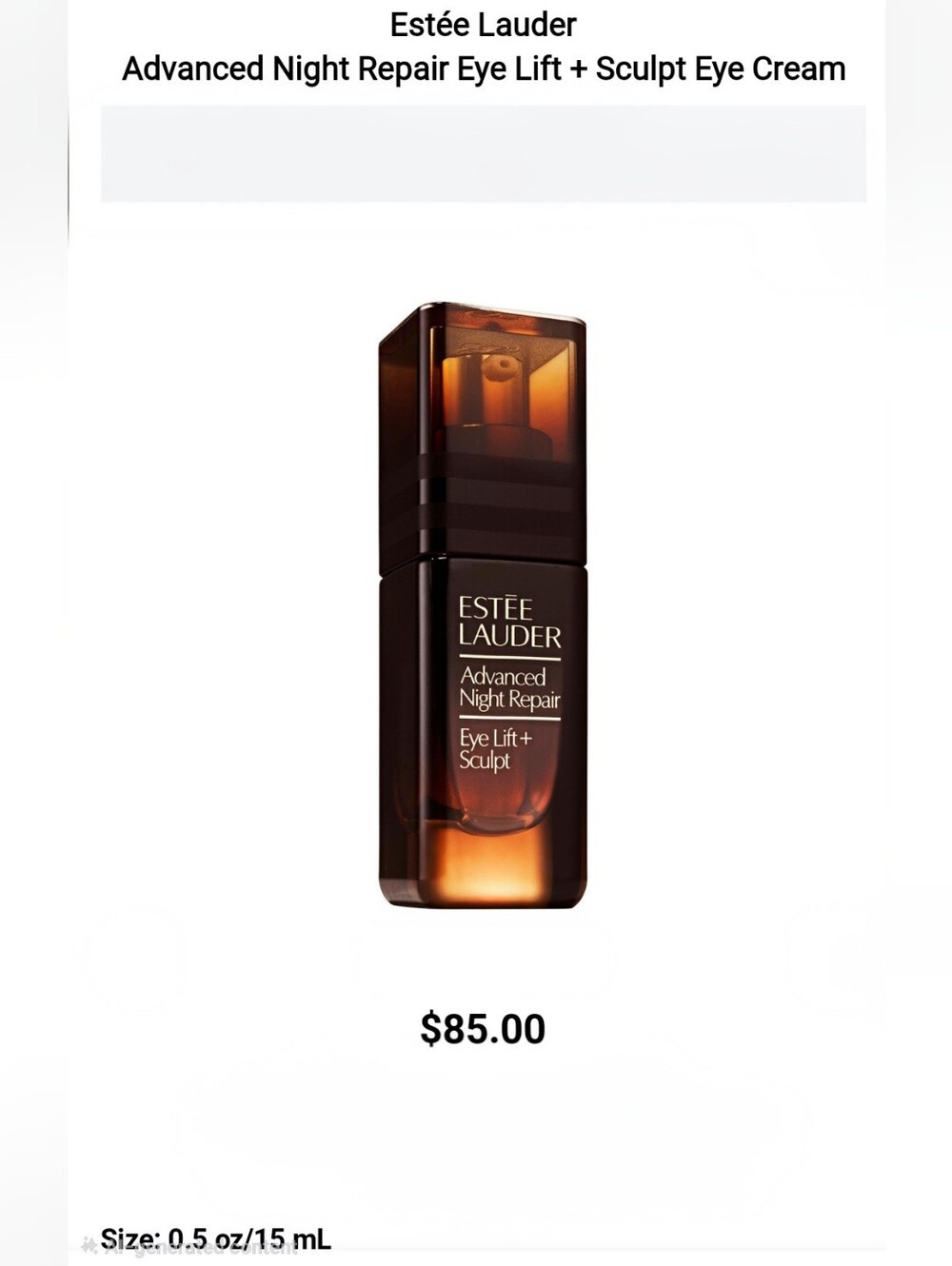 Estee Lauder Advanced Night Repair Eye Lift + Sculpt.